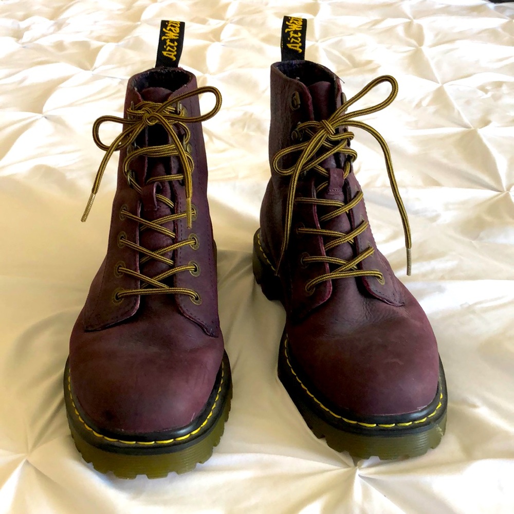 Dr Martens size 10 Purple Suede boots